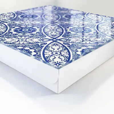 Kulcstároló szekrény Kék mozaik geometrikus motívumok
