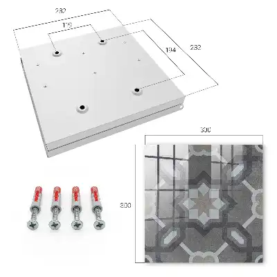 Kulcstartó szekrény Geometrikus elegancia szimmetriával