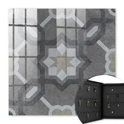Kulcstartó szekrény Geometrikus elegancia szimmetriával