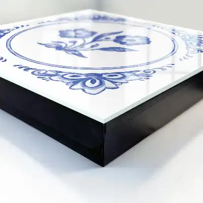 Kulcstartó szekrény falra Kék virágok árnyalatokban