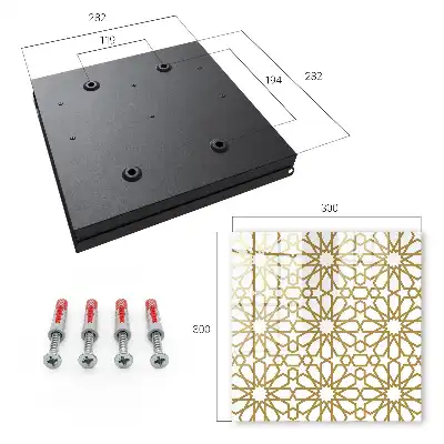 Kulcstároló szekrény Geometrikus minta harmonikus elrendezésben