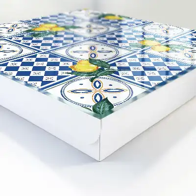 Kulcstároló szekrény Citrom geometrikus csempe