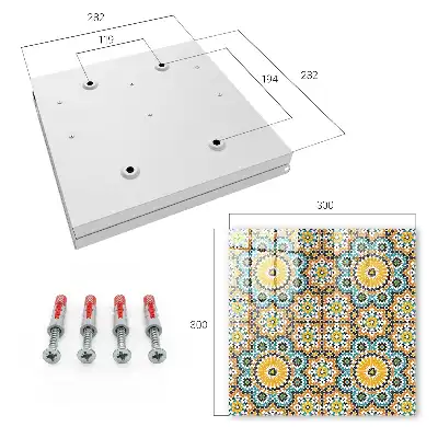 Kulcsdoboz Geometrikus mozaik mintákkal