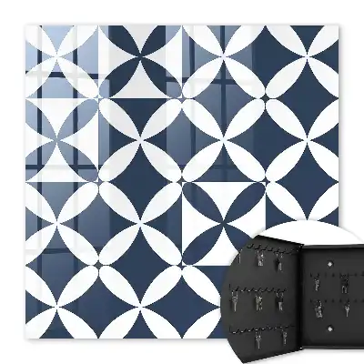 Kulcstartó szekrény Geometrikus elegancia kontrasztos elrendezésben