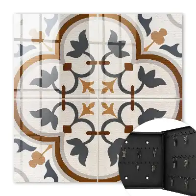 Kulcsdoboz Bézs és szürke geometrikus eleganciája