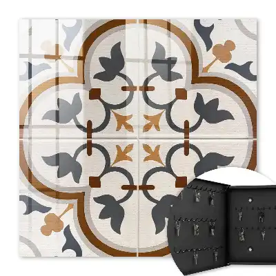Kulcsdoboz Bézs és szürke geometrikus eleganciája