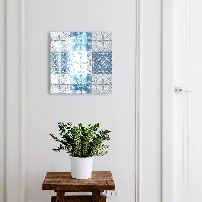 Kulcstartó szekrény falra Geometrikus csempe minták
