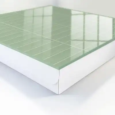 Kulcstároló doboz Zöld kockás minimalista stílus