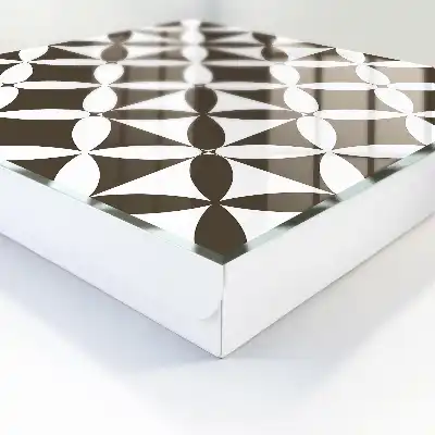 Kulcstartó szekrény Szimmetrikus kontrasztos geometriai kompozíció