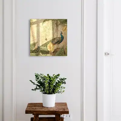 Kulcstartó szekrény falra Egzotikus táj lombozattal
