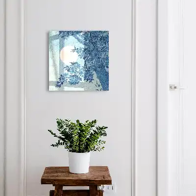 Kulcstartó szekrény falra Teliholdas éjszaka
