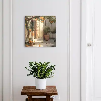 Kulcstároló doboz Narancskert egy régi épületben