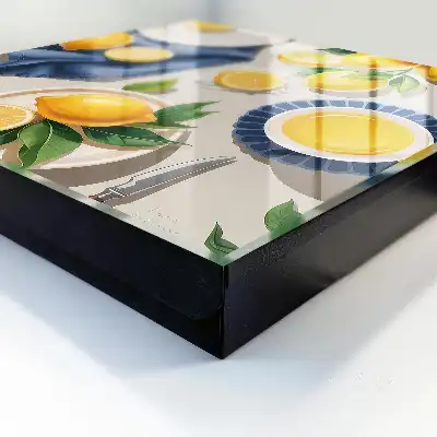 Kulcstartó szekrény Elegáns porcelánból készült citromos asztal