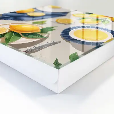 Kulcstartó szekrény Elegáns porcelánból készült citromos asztal