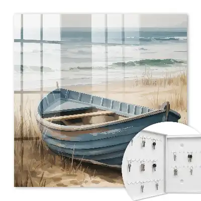 Kulcstartó szekrény Strand csónak tengerparton