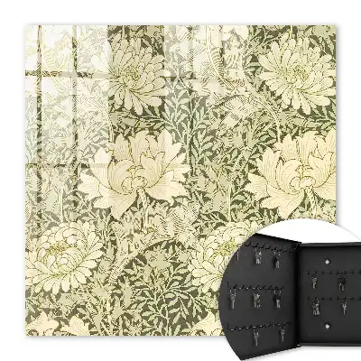 Kulcstartó szekrény Elegáns virágmintás design