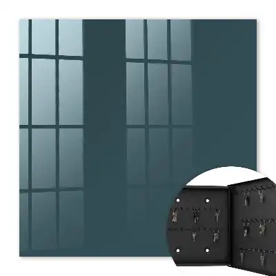 Kulcstároló doboz Türkizkék geometria
