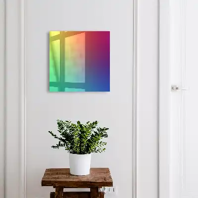 Kulcstartó szekrény falra Egy színes, energiával teli színátmenet