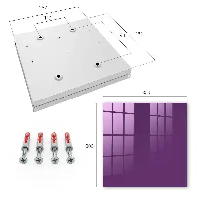 Kulcstároló szekrény Erős lila minimalista modern