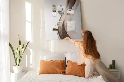 Absztrakt hullám mintás parafatábla