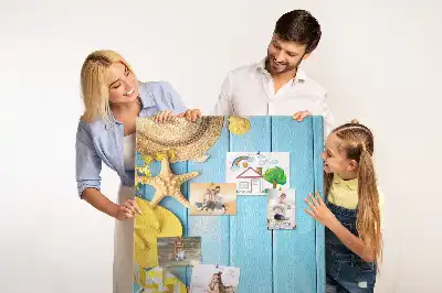 Színes parafatábla strandes mintával