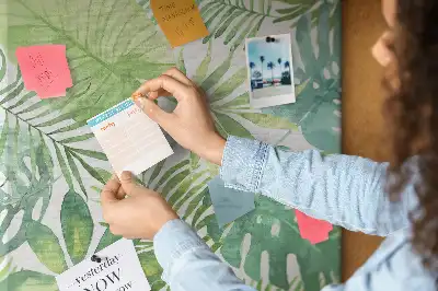 Erdei levelek akvarell parafatábla
