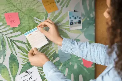 Erdei levelek akvarell parafatábla