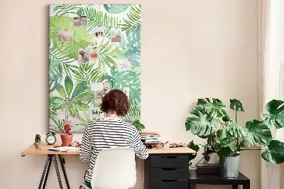 Erdei levelek akvarell parafatábla
