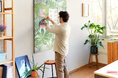 Erdei levelek akvarell parafatábla
