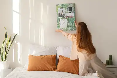 Erdei levelek akvarell parafatábla