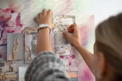Nagy parafatábla Tavaszi virágok mintával
