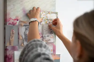 Nagy parafatábla Tavaszi virágok mintával