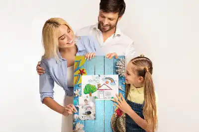 Színes parafatábla természetes kivitelben