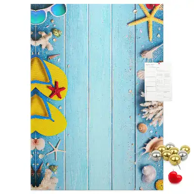 Nyári vakáció feliratú parafatábla