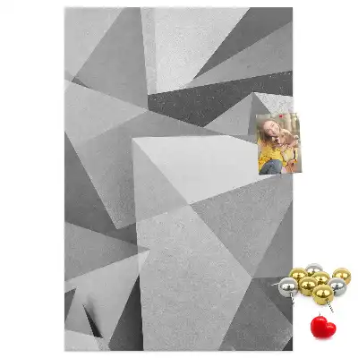 Nagy méretű parafatábla geometriai kompozíció mintával