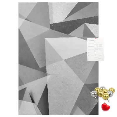Nagy méretű parafatábla geometriai kompozíció mintával