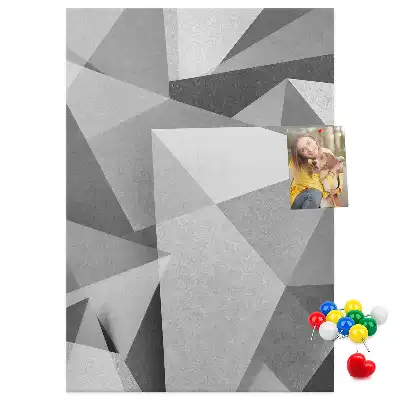 Nagy méretű parafatábla geometriai kompozíció mintával