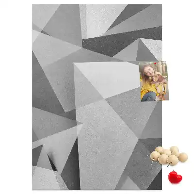Nagy méretű parafatábla geometriai kompozíció mintával