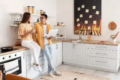 Színes Grill lángok parafatábla