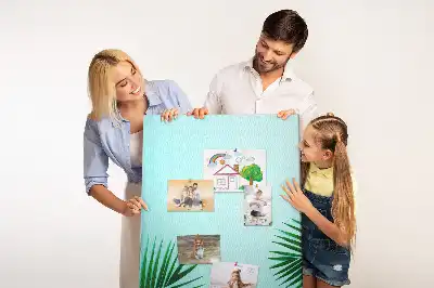 Művészi levelek absztrakt mintás színes parafatábla