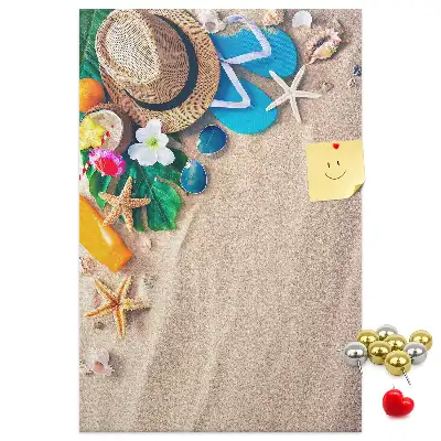 Nagy méretű Paradicsomi strand mintás parafatábla