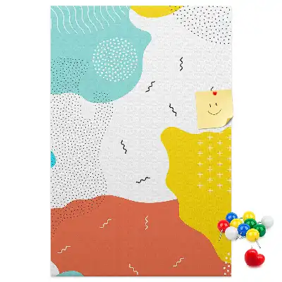 Doodle absztrakció parafatábla