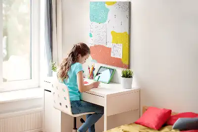 Doodle absztrakció parafatábla