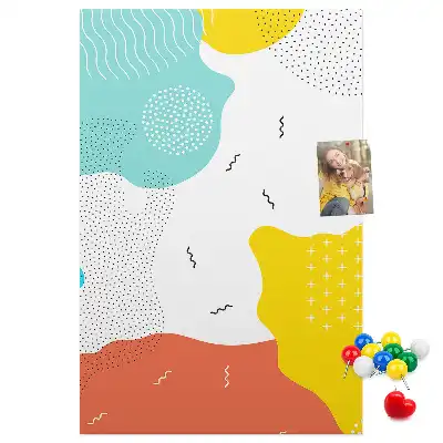 Doodle absztrakció parafatábla