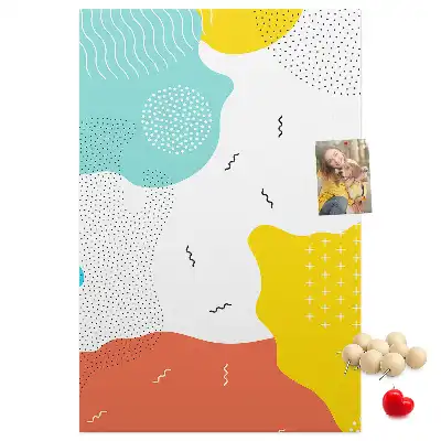 Doodle absztrakció parafatábla
