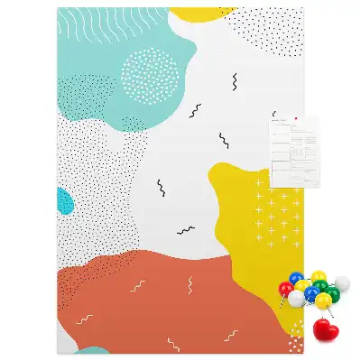 Doodle absztrakció parafatábla