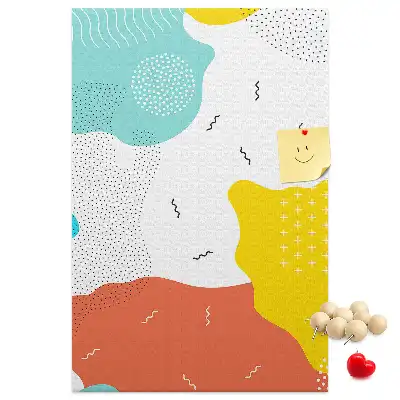 Doodle absztrakció parafatábla