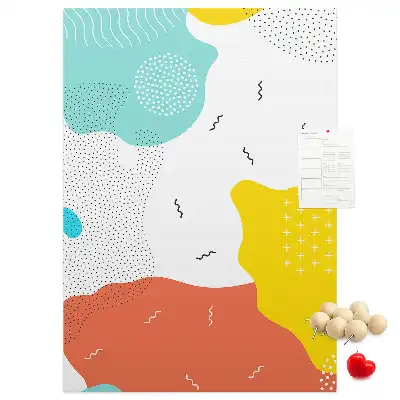 Doodle absztrakció parafatábla