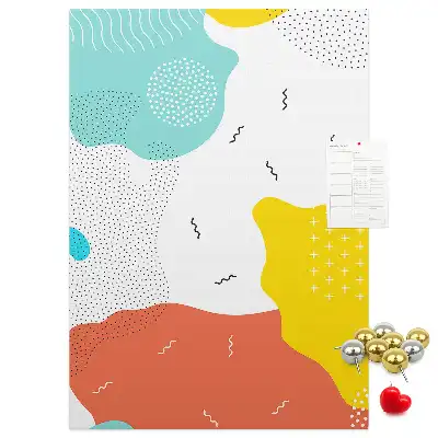 Doodle absztrakció parafatábla