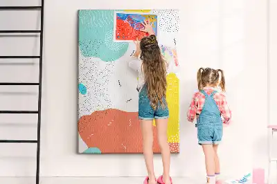 Doodle absztrakció parafatábla